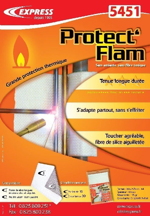 L'argumentaire des protections thermiques Protect'Flam Réf. 5451